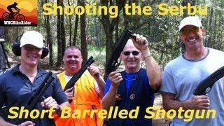 Sporting Clays with the Serbu Short Barreled Shotgun.    (Shooting ) HD