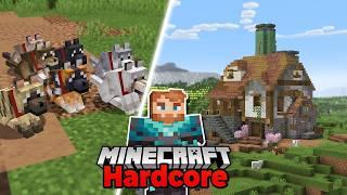 I Built a HOUSE for ALL THE NEW DOGS in Hardcore Minecraft 1.21 Survival