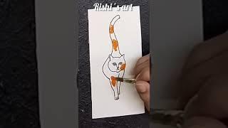  Satisfying Aesthetic relaxing beautiful drawing #shorts #easydrawing #watercolorpainting