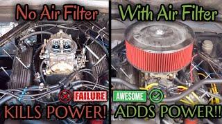 MORE POWER! | Air Filters Make More Power Than Running Open Carburetor! | Here Is Why!