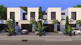 Modern Townhouses • The Sims 4 • No CC | Speed Build