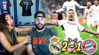 REAL MADRID CRAZY COMEBACK VS BAYERN 2-1 l LIVE REACTION