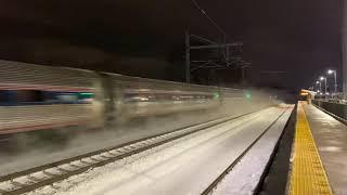 Amtrak Northeast Regional with ACS-64 #642 at TF Green In The Snow