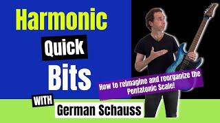 Harmonic Quick Bits - How to reimagine and reorganize the pentatonic scale #guitar #guitareducation