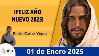 Evangelio De Hoy Miércoles 01 de Enero 2025 #PadreCarlosYepes l San  Lucas 2,16 -21 l Misa