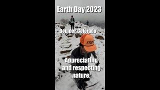 Earth Day Trail Run in Boulder Colorado. #shorts #trailrunning #hiking hike running in nature.