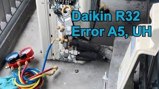 How to solved Error A5 & UH | Daikin R32 multi split