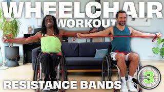 Wheelchair Workout with Ade Adepitan | Workout 3: Resistance Bands | Joe Wicks Workouts