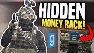 HIDDEN MONEY RACK - Gmod DarkRP | Secret Base Building!