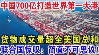 中国700亿打造世界第一大港，货物成交量超过全美国总和，联合国惊叹：简直不可思议！