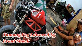 TAMANG PAG LOWERED NG FRONT SHOCK