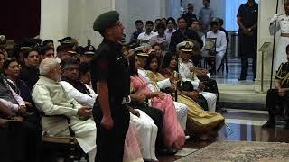 President Kovind presents Shaurya Chakra to Lance Naik Kashmir Singh