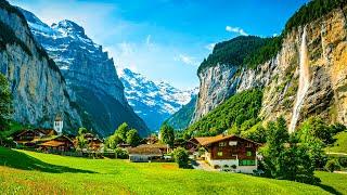 Famous Lauterbrunnen Valley SwitzerlandBreathtaking Swiss Waterfalls & Alpine Views 🫶 [4K/HDR]