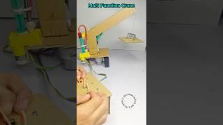 Multi Function Crane • Dc Motor | #dcmotor #tech #youtubeshorts #dcmotorproject