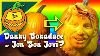 Time lapse Halloween Pumpkin Carving of Jon Bon jovi-o-lantern