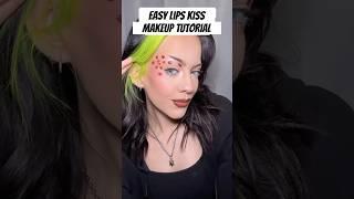 Kiss Print Makeup Tutorial  #makeupartist #shortnsweet #valentinesdaymakeup #aboutface #lips #kiss