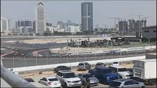 Car racing In Motorcity, Dubai