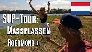 SUP - Tour Roermond: Über die Maasplassen vor den Toren der Stadt. Rundtour mit dem Stand up Paddle