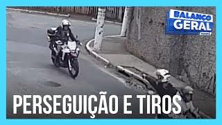 Imagens flagram perseguição e troca de tiros entre policiais e criminosos na zona sul de São Paulo