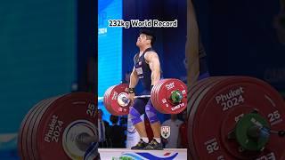 Liu Huanhua (102kg ) 232kg / 511lbs C&J World Record! 2024 World Cup #weightlifting