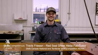 Meet Travis - Sheet Metal Fabricator & Skills Canada Yukon Alumni!