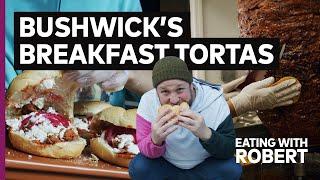 Bushwick's Breakfast Tortas: Chilaquiles vs. Carne Guisada - Eating with Robert 0005