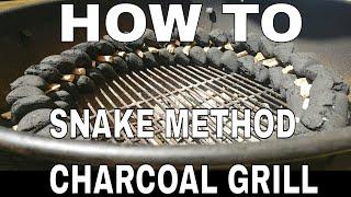 Charcoal Snake Method on a Weber BBQ Kettle - Que Tips - Whisky and BBQ