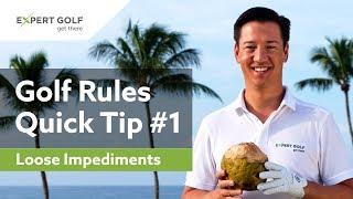 GOLF RULES Quick Tip #1 | LOOSE IMPEDIMENTS