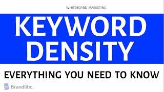 What is Keyword Density or Keyphrase Density in SEO Explained