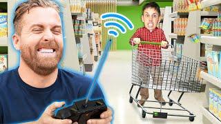 Giving People Remote Control Shopping Cart & Making Them Crash!