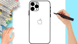 COMMENT DESSINER UN IPHONE ETAPE PAR ETAPE FACILE (2023)