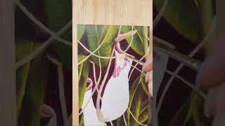 Teeny Tiny Pitcher Plant Oil Painting