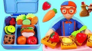 Blippi Gets Ready for School & Packs Bento Lunch Box!