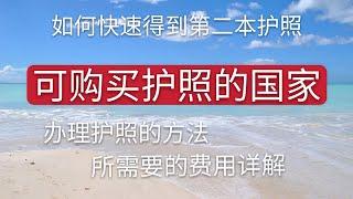 购买护照的国家，14万美元获得多米尼加护照。大量加勒比海国家可直接购买护照，方法和费用详解