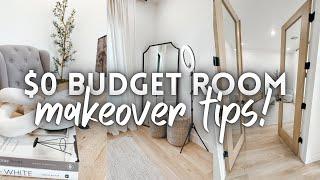 $0 BUDGET ROOM MAKEOVER TIPS | MINI ROOM MAKEOVER ON A BUDGET | ROOM MAKEOVER TIPS ON A BUDGET