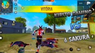 Kirito gaming vs 6 Sakura...1 vs 6 castom