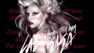 Lady Gaga- Born This Way lyrics video