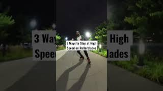 Best High Speed Stops on Inline Skates  #inlineskate #skating #tips #shorts