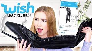 Trying VERY Weird.. Clothing From WISH!!