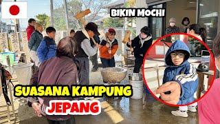 BARENG WARGA LOKAL JEPANG ! PESTA DI KUIL BIKIN MOCHI || Kehidupan di kampung Jepang