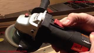 Harbor Freight Drill Master 4 1 2 inch Angle Grinder Review and Use Demonstration