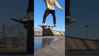 Full video up! Santa Cruz Everslick on Ice! #sendit #crazy #radical #skate #fail #fails