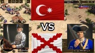 Age of empires 3 , Spain vs Ottoman , nice spain strat