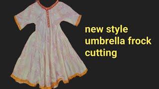 one year baby umbrella frock cutting |beginners umbrella frock cutting|cutting and stitching |#frock