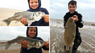 BASS AND HUGE DOVER SOLE IN NORTH WALES | WE HAVE A NEW BASS MASTER!  w/  @Oliversfishingadventures