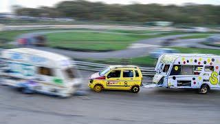 Caravan Banger Race! Angmering Oval Raceway