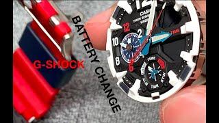 G-shock Battery Change and AC Reset GA1100 GA1000 - Aviator Gshock Watch