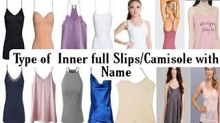 Type of  Inner full Slips/Camisole with Name||Girls Slips with Name||Modern Slips Design||Camisole