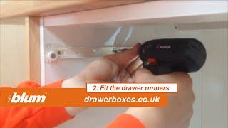 Blum Metabox - shallow replacement kitchen drawer box - 2 of 3   Fit the drawer runners