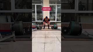 485kg quick deadlift pull IVAN MAKAROV ️